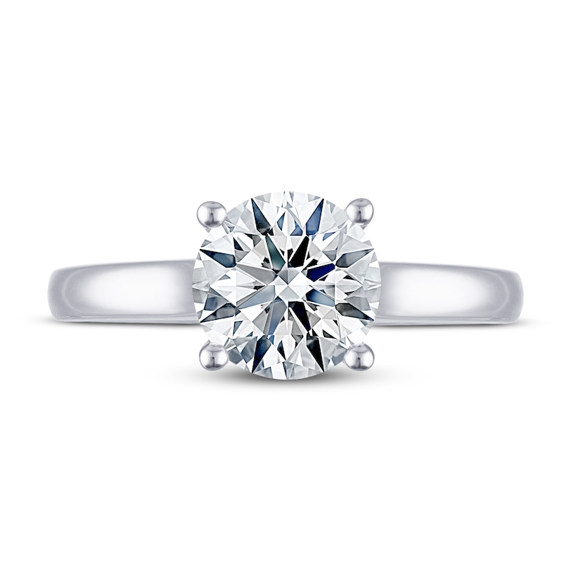 Main Image 3 of THE LEO Ideal Cut Diamond Solitaire Engagement Ring 2 ct tw 14K White Gold