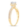 Thumbnail Image 2 of Now + Forever Diamond Engagement Ring 3/4 ct tw Emerald & Round 14K Yellow Gold