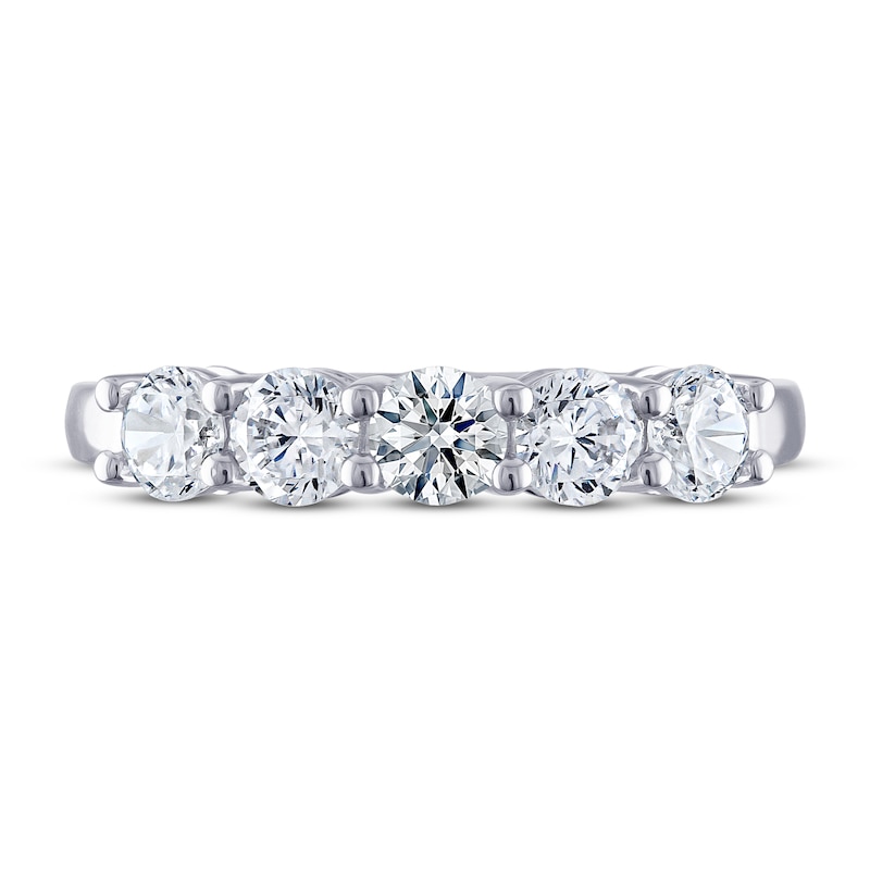 Main Image 3 of THE LEO Ideal Cut Diamond Anniversary Ring 1 ct tw 14K White Gold