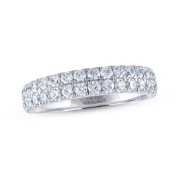 THE LEO Ideal Cut Diamond Anniversary Ring 1 ct tw 14K White Gold