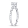 3-Stone Diamond Engagement Ring 1 ct tw Pear & Round 14K White Gold