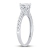 Thumbnail Image 2 of Memories Moments Magic 3-Stone Diamond Engagement Ring 1 ct tw Pear & Round 14K White Gold