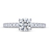 Thumbnail Image 2 of THE LEO Ideal Cut Diamond Engagement Ring 1-1/4 ct tw 14K White Gold