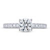 Thumbnail Image 3 of THE LEO Ideal Cut Diamond Engagement Ring 1-1/4 ct tw 14K White Gold