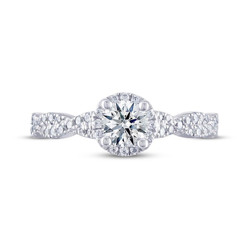 Main Image 3 of THE LEO Ideal Cut Diamond Engagement Ring 3/4 ct tw 14K White Gold