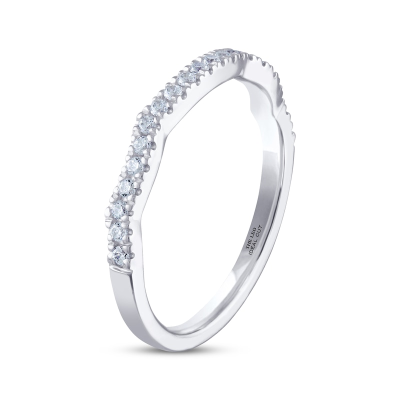 THE LEO Ideal Cut Diamond Wedding Band 1/5 ct tw 14K White Gold