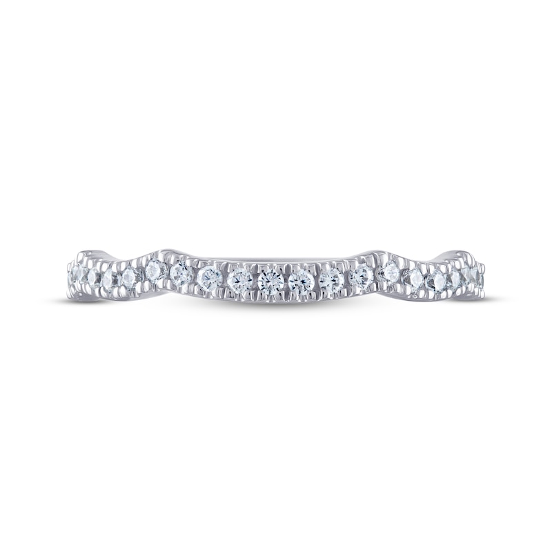 THE LEO Ideal Cut Diamond Wedding Band 1/5 ct tw 14K White Gold