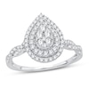 Thumbnail Image 1 of Now + Forever Multi-Diamond Engagement Ring 1/2 ct tw Round-cut 10K White Gold