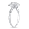 Thumbnail Image 1 of Multi-Diamond Engagement Ring 1/2 ct tw Round-cut 10K White Gold