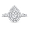 Thumbnail Image 2 of Multi-Diamond Engagement Ring 1/2 ct tw Round-cut 10K White Gold