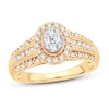 Thumbnail Image 1 of Now + Forever Multi-Stone Diamond Engagement Ring 1/2 ct tw Round-cut 10K Yellow Gold