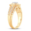 Thumbnail Image 2 of Now + Forever Multi-Stone Diamond Engagement Ring 1/2 ct tw Round-cut 10K Yellow Gold
