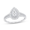 Thumbnail Image 0 of Multi-Stone Diamond Engagement Ring 1/2 ct tw Round-cut 10K White Gold