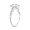 Multi-Stone Diamond Engagement Ring 1/2 ct tw Round-cut 10K White Gold