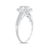 Thumbnail Image 1 of Multi-Stone Diamond Engagement Ring 1/2 ct tw Round-cut 10K White Gold