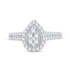 Thumbnail Image 2 of Multi-Stone Diamond Engagement Ring 1/2 ct tw Round-cut 10K White Gold