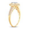 Thumbnail Image 1 of Multi-Stone Diamond Engagement Ring 1/2 ct tw Round-cut 10K Yellow Gold