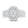 Thumbnail Image 2 of Multi-Stone Diamond Engagement Ring 1 ct tw Round-cut 10K White Gold