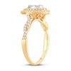 Thumbnail Image 1 of Multi-Stone Diamond Engagement Ring 1/2 ct tw Round-cut 10K Yellow Gold