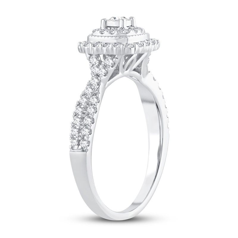 Main Image 2 of Now + Forever Diamond Engagement Ring 1/2 ct tw Round-cut 10K White Gold