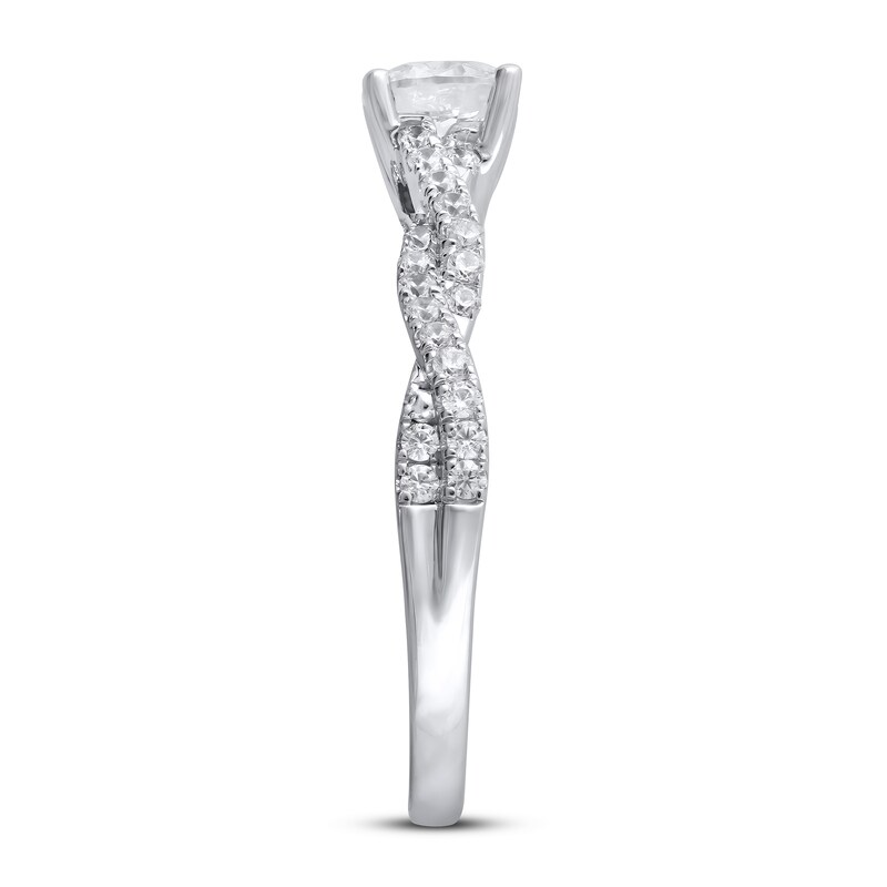 Main Image 2 of Lab-Grown Diamonds Engagement Ring 1 ct tw 14K White Gold