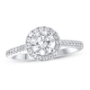Thumbnail Image 1 of Lab-Grown Diamonds Engagement Ring 1-1/3 ct tw 14K White Gold