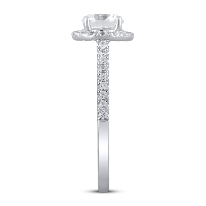 Main Image 2 of Lab-Grown Diamonds Engagement Ring 1-1/3 ct tw 14K White Gold