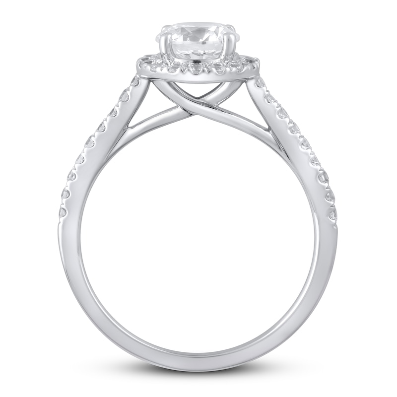 Lab-Created Diamonds by KAY Engagement Ring 1-1/3 ct tw 14K White Gold