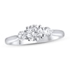 Lab-Created Diamonds by KAY Three-Stone Engagement Ring 1 ct tw 14K White Gold