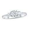 Thumbnail Image 1 of Lab-Grown Diamonds Three-Stone Engagement Ring 1 ct tw 14K White Gold