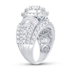 Thumbnail Image 1 of Diamond Engagement Ring 3 ct tw Round & Baguette 14K White Gold