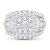 Thumbnail Image 3 of Now + Forever Diamond Engagement Ring 3 ct tw Round & Baguette 14K White Gold