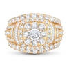 Thumbnail Image 2 of Diamond Engagement Ring 3 ct tw Round & Baguette 14K Yellow Gold