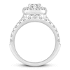 Thumbnail Image 2 of Diamond Bridal Set 1-7/8 ct tw Round-cut 14K White Gold