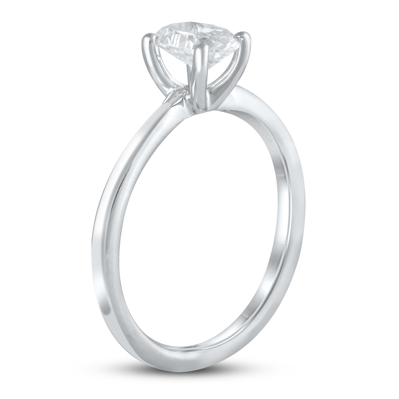 Lab-Created Diamonds by KAY Oval-Cut Solitaire Engagement Ring 1 ct tw 14K White Gold