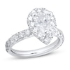 Thumbnail Image 1 of Diamond Engagement Ring 1-3/4 ct tw Pear & Round 14K White Gold
