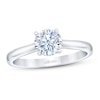 Thumbnail Image 1 of THE LEO First Light Diamond Solitaire Engagement Ring 1-1/2 ct tw Round-cut 14K White Gold
