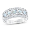 Thumbnail Image 0 of THE LEO First Light Diamond Princess & Round-Cut Anniversary Ring 1-1/2 ct tw 14K White Gold