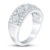 Thumbnail Image 1 of THE LEO First Light Diamond Princess & Round-Cut Anniversary Ring 1-1/2 ct tw 14K White Gold