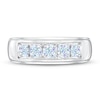 Thumbnail Image 3 of Men's THE LEO First Light Diamond Wedding Band 1 ct tw Round-cut 14K White Gold