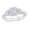 Thumbnail Image 1 of THE LEO First Light Diamond Three-Stone Engagement Ring 7/8 ct tw 14K White Gold