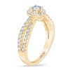 THE LEO First Light Diamond Engagement Ring 7/8 ct tw Round-cut 14K Yellow Gold