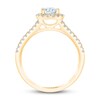 THE LEO First Light Diamond Engagement Ring 1 ct tw Round-cut 14K Yellow Gold