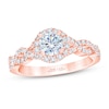 THE LEO First Light Diamond Engagement Ring 7/8 ct tw 14K Rose Gold
