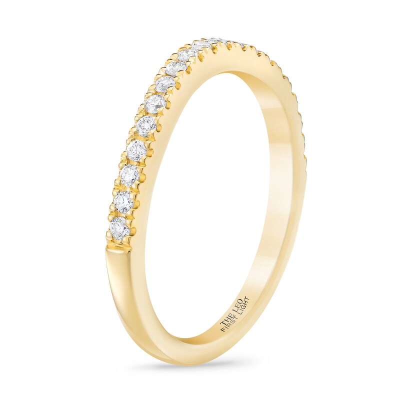 Main Image 2 of THE LEO First Light Diamond Wedding Band 1/4 ct tw Round-cut 14K Yellow Gold
