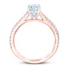 THE LEO First Light Diamond Engagement Ring 1-1/8 ct tw Round-cut 14K Rose Gold