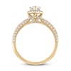 Thumbnail Image 2 of Diamond Engagement Ring 1 ct tw Pear & Round-cut 14K Yellow Gold