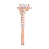 Thumbnail Image 2 of Now + Forever Diamond Engagement Ring 1 ct tw Pear & Round-cut 14K Rose Gold