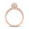 Thumbnail Image 3 of Now + Forever Diamond Engagement Ring 1 ct tw Pear & Round-cut 14K Rose Gold