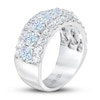 THE LEO First Light Diamond Anniversary Ring 3 ct tw Round-cut 14K White Gold